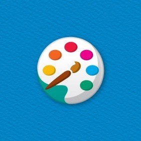 Artist's Paints Button Badge