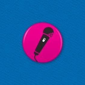 Microphone Button Badge