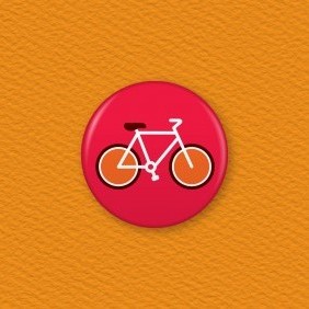 Bicycle Button Badge