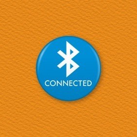 Bluetooth Icon Button Badge