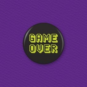 Game Over Button Badge
