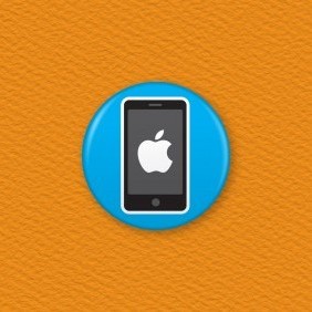 Apple Phone Button Badge