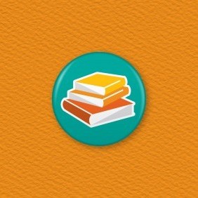 Books Button Badge